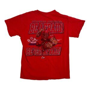 Vintage Fresno State Bulldogs Football T-Shirt Size M “Be Afraid” Y2K